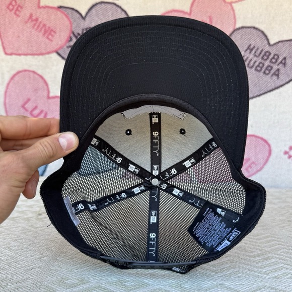 Black‎ New Era 9Forty Hat Cap USA Flag Snap Back Mesh - Picture 5 of 7